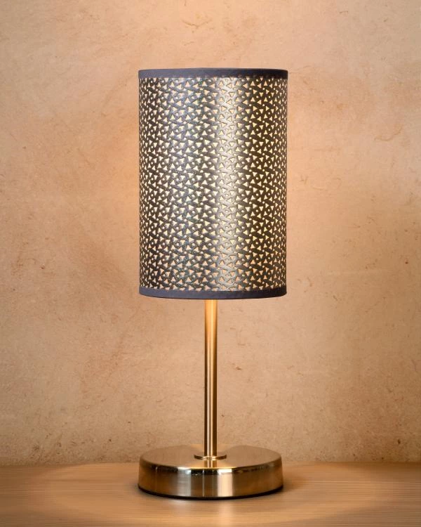Lucide MODA - Lampe de table - Ø 13 cm - 1xE27 - Gris - ambiance 1